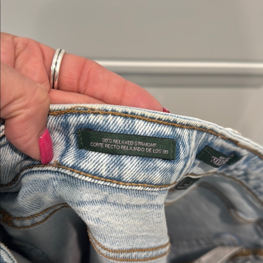 Wild Fable Blue Boyfriend Jeans with Relaxed Fit - Picture 5 of 5